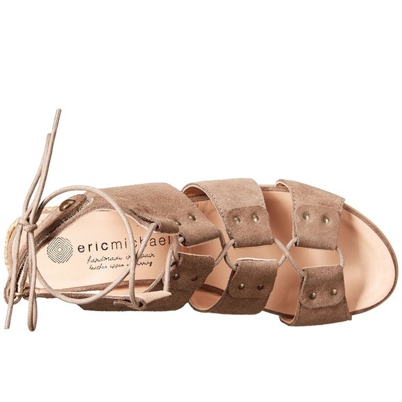 NEW Eric Michael Women Nancy Cobra Lace Up Adjustable Gladiator Dress Sandals - Picture 4 of 5